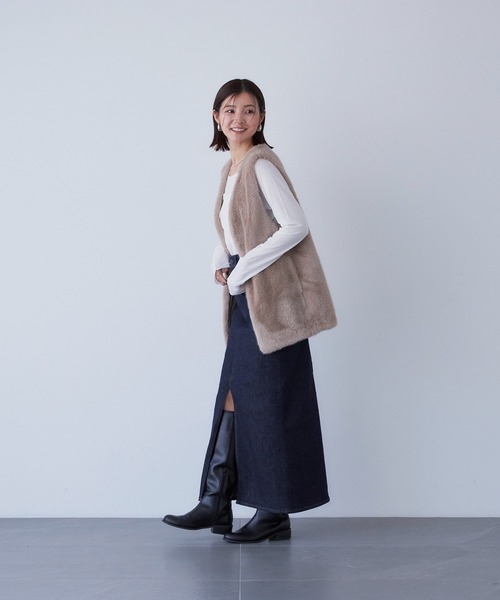 美品 yanuk ヤヌーク タイトデニムスカート ブラックデニム 楽天市場】【SALE！20%OFF】ヤヌーク YANUK マキシ Aライン スカート