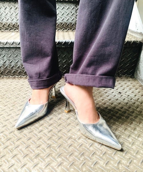 「R&E」 ミュール S ブラック レディース_画像9