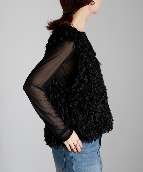 「r.」 ノースリーブトップス FREE アイボリー レディース_画像3