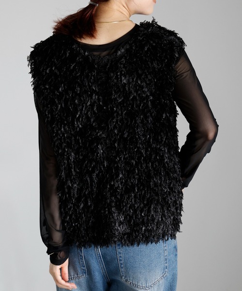 「r.」 ノースリーブトップス FREE アイボリー レディース_画像4