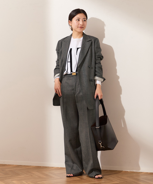 journal standard LESSAGE チェックダブルジャケット 38 チェックダブルジャケット | ジャーナルスタンダード レサージュ