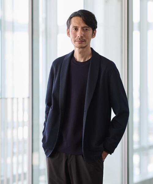 AMBERGLEAM◇カーディガン(厚手)/L/レーヨン/YLW/無地/1170141314