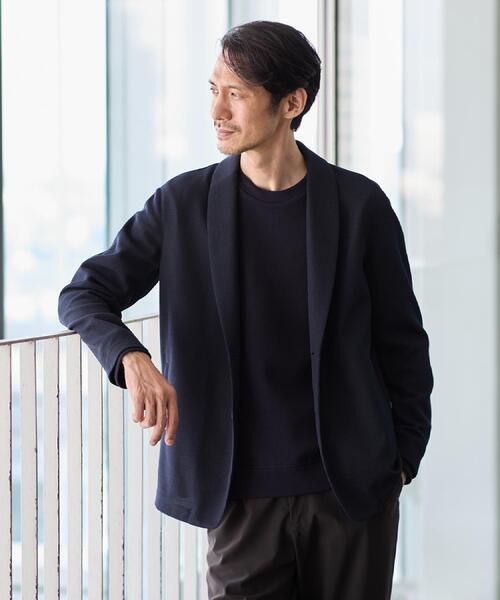 TAKEO KIKUCHI（タケオキクチ） カーディガン 「尾州織」ショール 