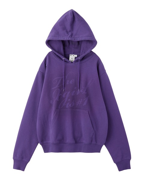 パーカー BoTT /Spray Pullover Hood(purple) X-girl（エックスガール） パーカー SPRAY LOGO SWEAT HOODIE