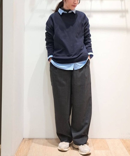 human woman（ヒューマンウーマン） パンツ 先染めチェックタック