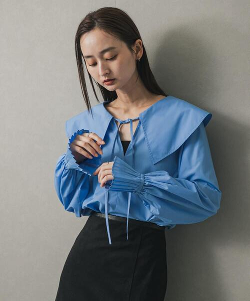 SENSE OF PLACE by URBAN RESEARCH ブラウス シャツ ビッグカラー