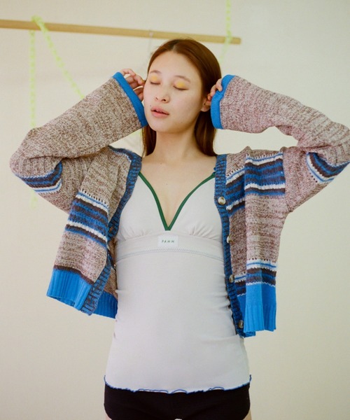 PAMM カーディガン PAMM 格子のカーディガン PAMM カーディガン pamm
