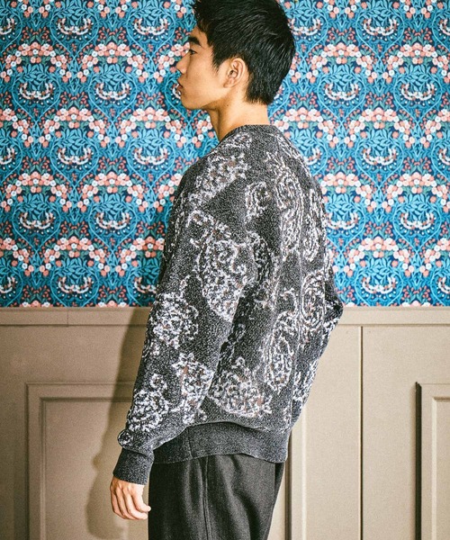 niko and…（ニコアンド） セーター ニット モールペイズリーニットプル