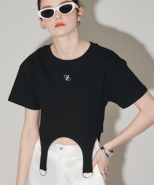 「VIOLETTA」 半袖カットソー FREE ブラック レディース_画像5