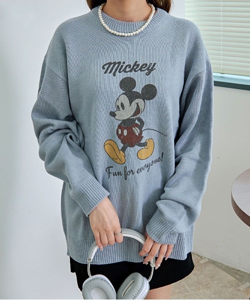 【DISNEYVINTAGE】カシミヤ長袖ニットセーター DISNEY VINTAGE / ディズニーヴィンテージ カシミヤ 長袖ニット