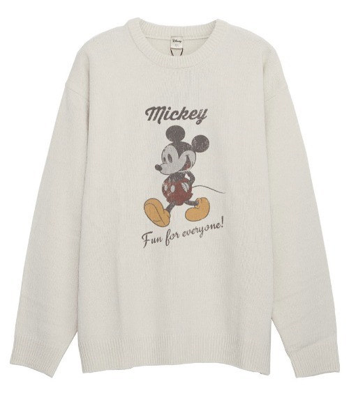 Disney（ディズニー） ニット セーター 「DISNEY/ディズニー」加工風