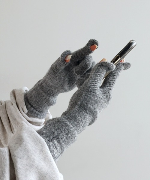 ANME 手袋 ロゴ刺繍サムホールグローブ レディース メンズ : ZOZOTOWN