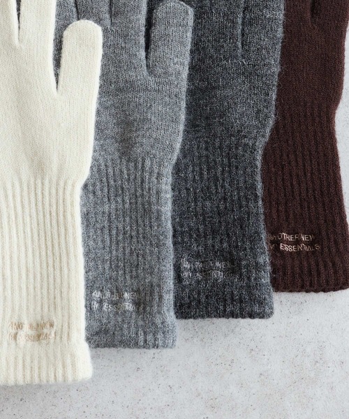 ANME 手袋 ロゴ刺繍サムホールグローブ レディース メンズ : ZOZOTOWN
