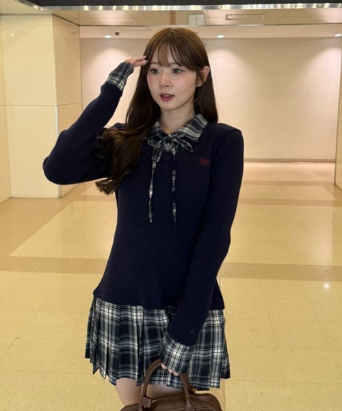 continuer de NICE CLAUP ワンピース 「主役級のアイテム」裾プリーツ