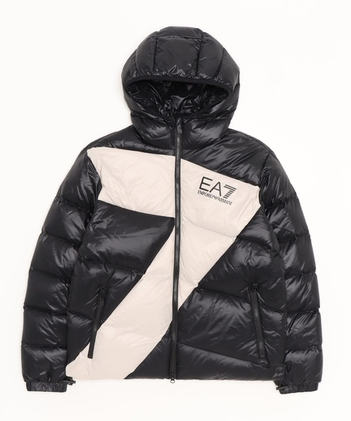 EA7 「EMPORIO ARMANI EA7」 ダウンジャケット MEDIUM ブラック メンズ
