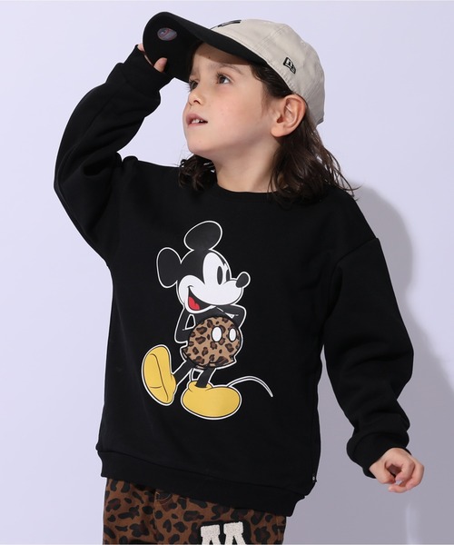 Disney（ディズニー） トレーナー 親子お揃い ヒョウ柄裏起毛