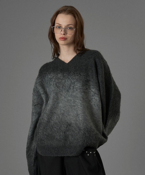 kny26796#129 AT LAST &CO Vネックジャガーニット kny26796#129 AT LAST &CO Vネックジャガーニット - メルカリ