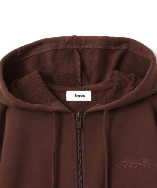  ピンクブラウン ジップアップジャケット atmos girls パーカー atmos pink Compact Zip Up Hoodie / アトモス