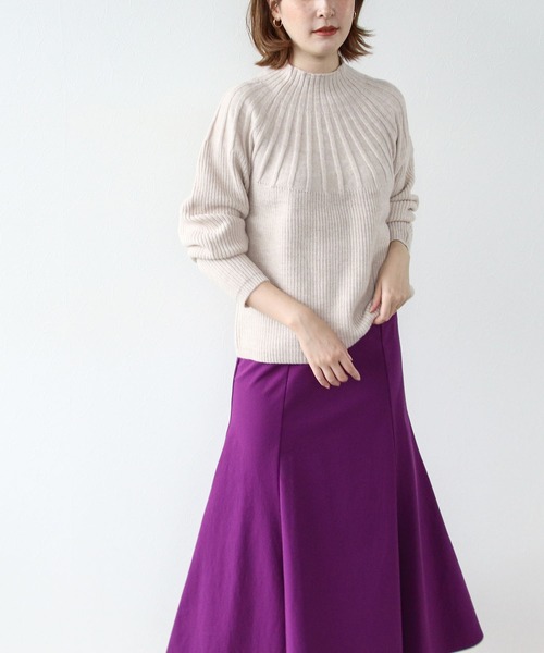 「Cepica」 「Furry rate」長袖ニット FREE ライトブルー レディース_画像5