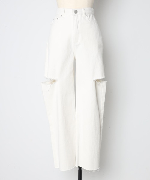 [Bonjour Sagan] Denim брюки M голубой женский 