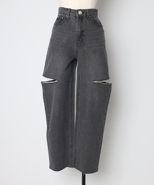 [Bonjour Sagan] Denim брюки M голубой женский 