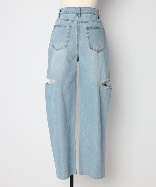 [Bonjour Sagan] Denim брюки M голубой женский 