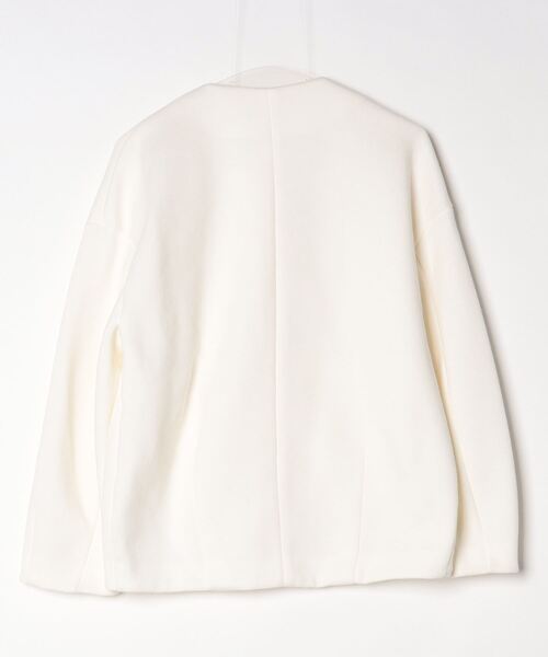UNTITLED（アンタイトル） ノーカラージャケット 02 オフホワイト