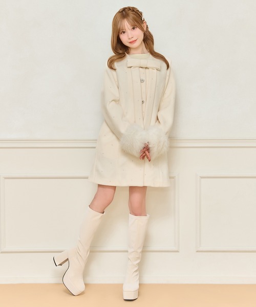 apres jour（アプレジュール） コート アウター フロントリボン袖