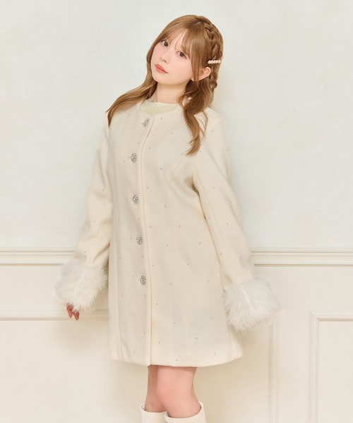 apres jour（アプレジュール） コート アウター フロントリボン袖