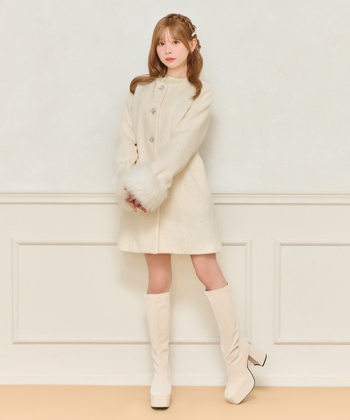 apres jour（アプレジュール） コート アウター フロントリボン袖