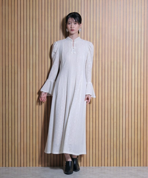 FLANEEK. ワンピース レース切替フレアワンピース : ZOZOTOWN Yahoo!店