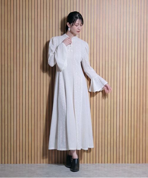 FLANEEK. ワンピース レース切替フレアワンピース : ZOZOTOWN Yahoo!店