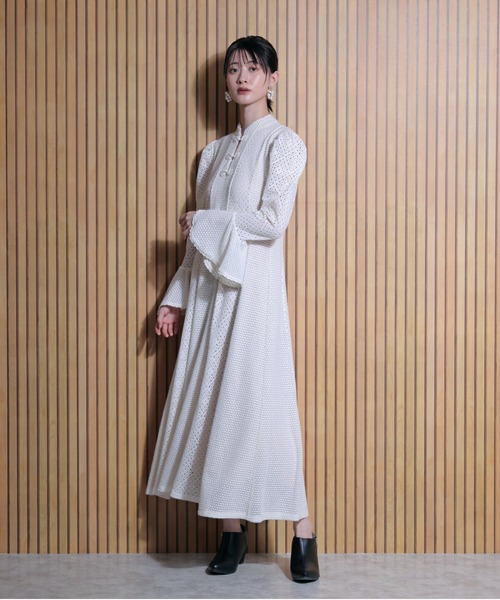 FLANEEK. ワンピース レース切替フレアワンピース : ZOZOTOWN Yahoo!店