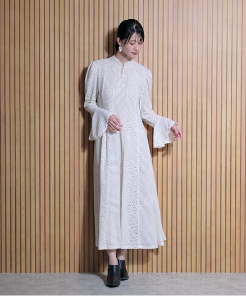 FLANEEK. ワンピース レース切替フレアワンピース : ZOZOTOWN Yahoo!店