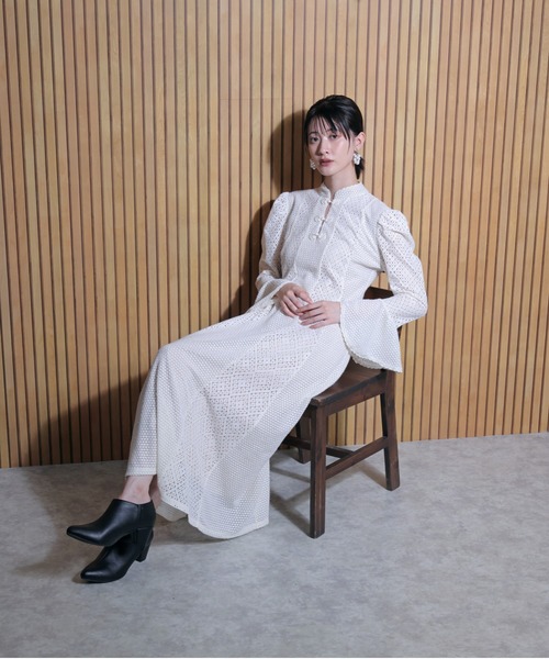 FLANEEK. ワンピース レース切替フレアワンピース : ZOZOTOWN Yahoo!店