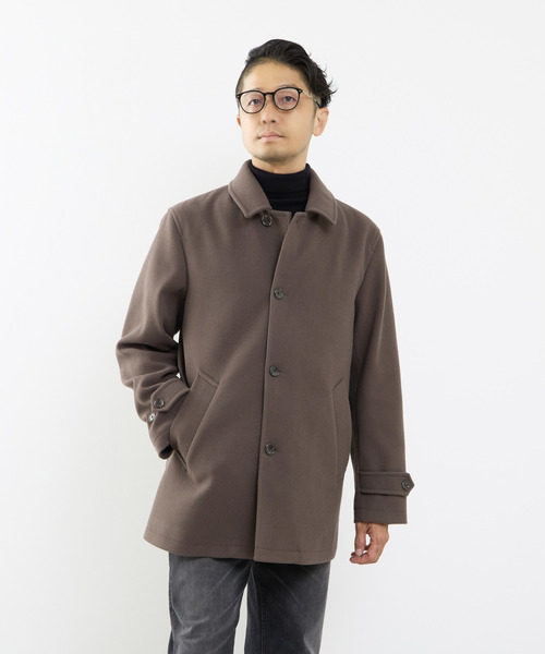 MEN'S MELROSE ステンカラーコート コート 「WEB限定」テックメルトン