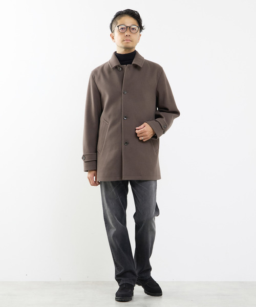 MEN'S MELROSE ステンカラーコート コート 「WEB限定」テックメルトン