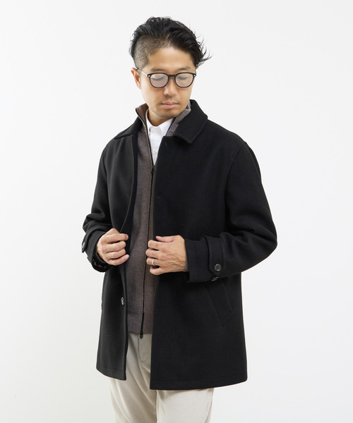 MEN'S MELROSE ステンカラーコート コート 「WEB限定」テックメルトン
