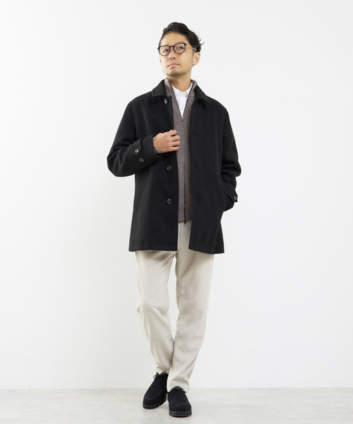 MEN'S MELROSE ステンカラーコート コート 「WEB限定」テックメルトン