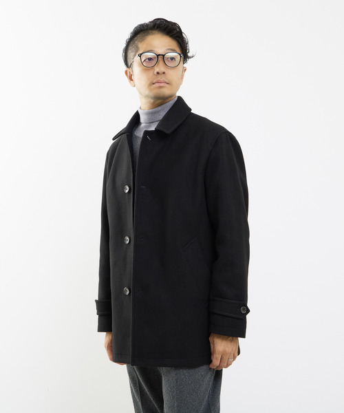 【美品 近年モデル XL 】メンズメルローズ　ステンカラーコート　ペイズリー MEN'S MELROSE ステンカラーコート コート 「WEB限定」テックメルトン