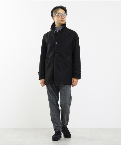 MEN'S MELROSE ステンカラーコート コート 「WEB限定」テックメルトン