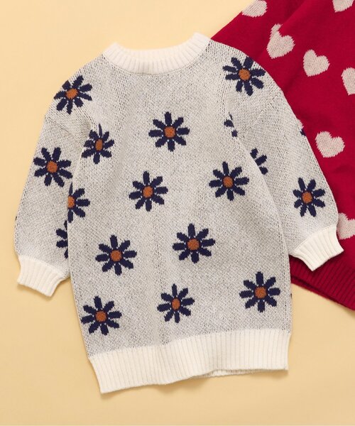 GUCCI（グッチ） 「KIDS」花柄半袖ワンピース 18/24m ベージュ キッズ