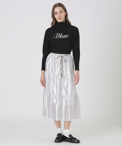 ブルーレーベルクレストブリッジ　シャイニーティアードスカート シャイニーティアードスカート（スカート）｜BLUE LABEL CRESTBRIDGE