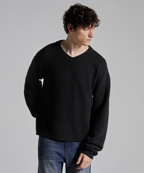 【Parts Lab.】ベーシックニットプルオーバー ブラック S Parts Lab. セーター ニット 「Parts Lab.」Basic Knit PO