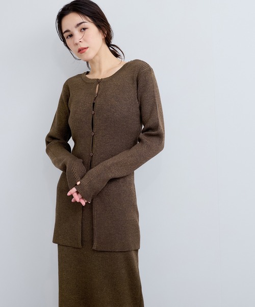 「LE CERCLE par rope'」 ニットカーディガン FREE ブラウン レディース_画像9