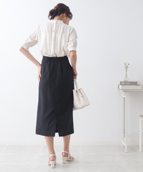 「couture brooch」 タイトスカート 38 ナチュラル レディース_画像4