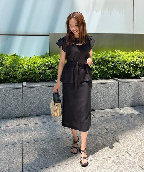 「couture brooch」 タイトスカート 38 ナチュラル レディース_画像6