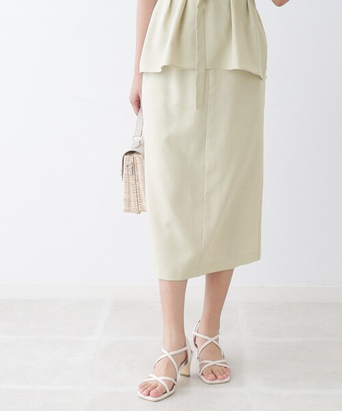 「couture brooch」 タイトスカート 38 ナチュラル レディース_画像7