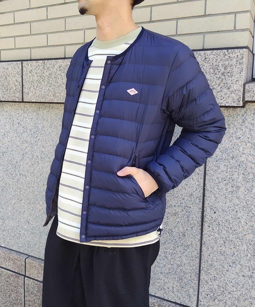 Danton（ダントン） ダウンジャケット L ネイビー メンズ : ZOZOTOWN