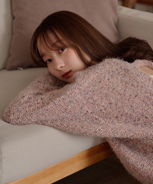 新品　ポローラ　バックオープンシャギーニット バックオープンシャギーニットトップス – poláura OFFICIAL ONLINE STORE